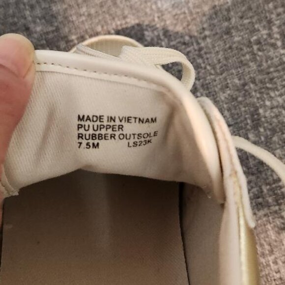 Michael Kors Jasmine Trainer sneakers White and Gold Nwt - Picture 7 of 7